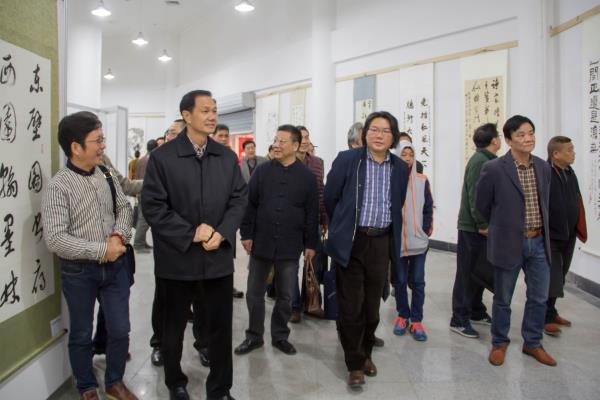 庆祝党的十九大胜利召开，安徽淮南，广东茂名书画活动联展