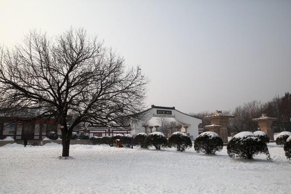 冬日的八公山美景