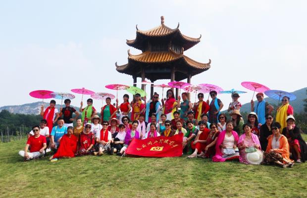 五彩淮南水云间，美丽的湿地公园