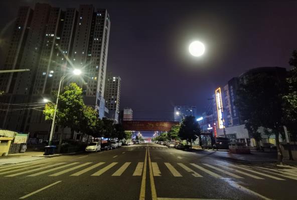 淮南潘集主城区夜景一瞥