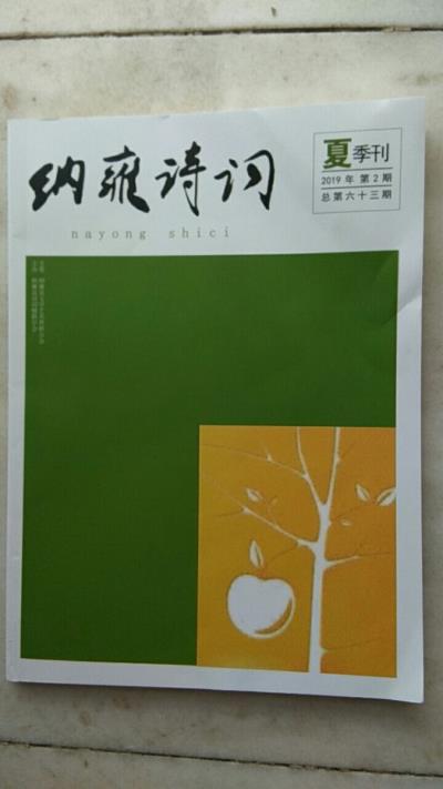 鸣谢贵州《纳雍诗词》发表拙作