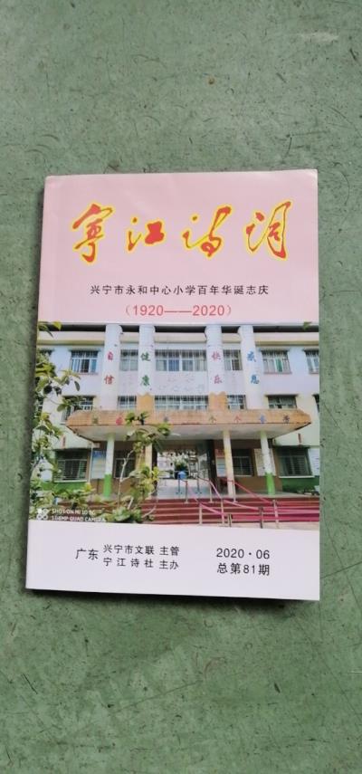 鸣谢广东《宁江诗词》2020、06发表拙律一首
