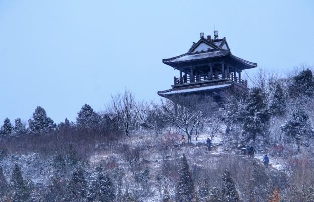 舜耕小雪小景