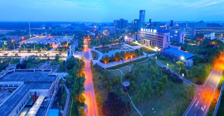 中煤新集刘庄煤矿鸟瞰图