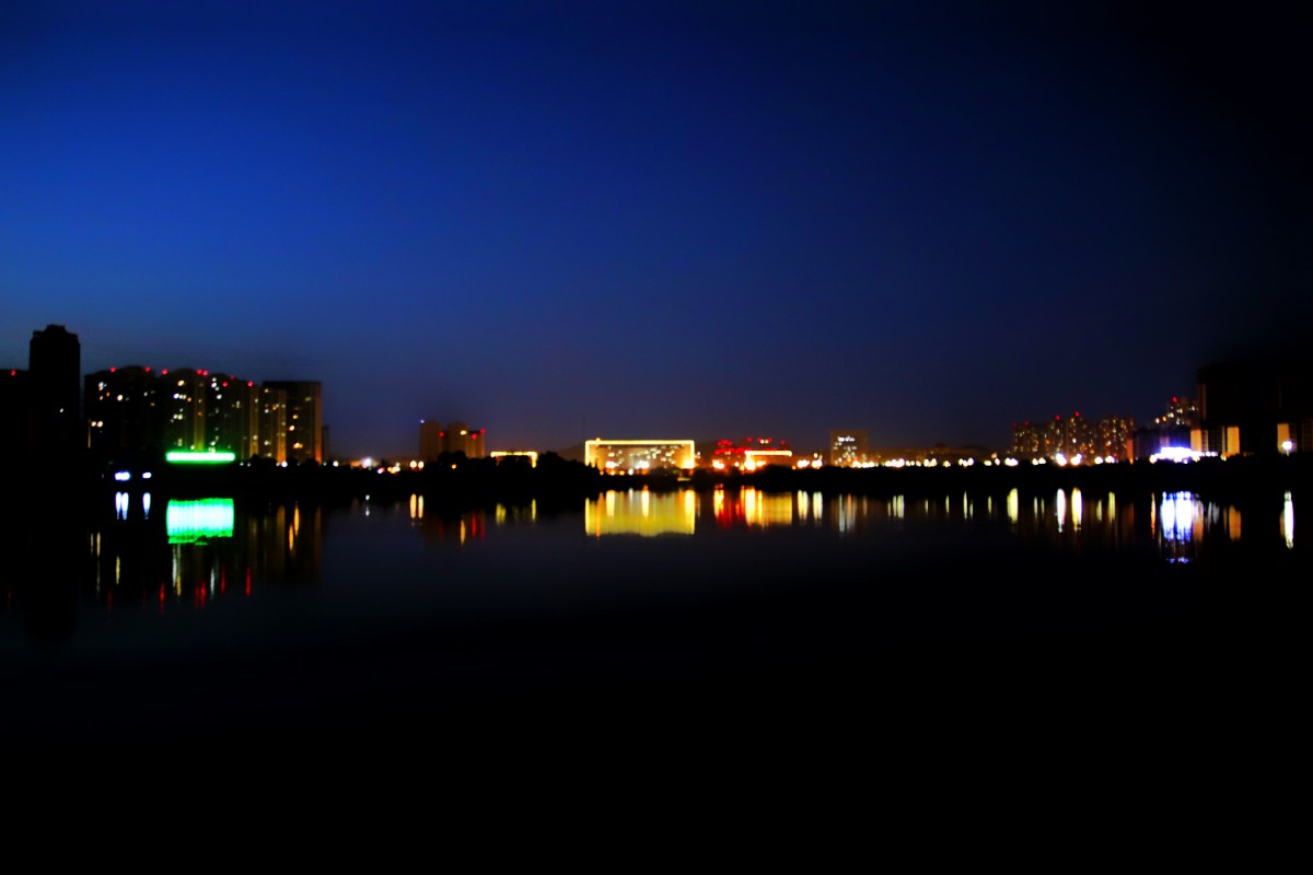 市府广场夜景_淮南图片网