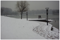 龙湖公园雪景