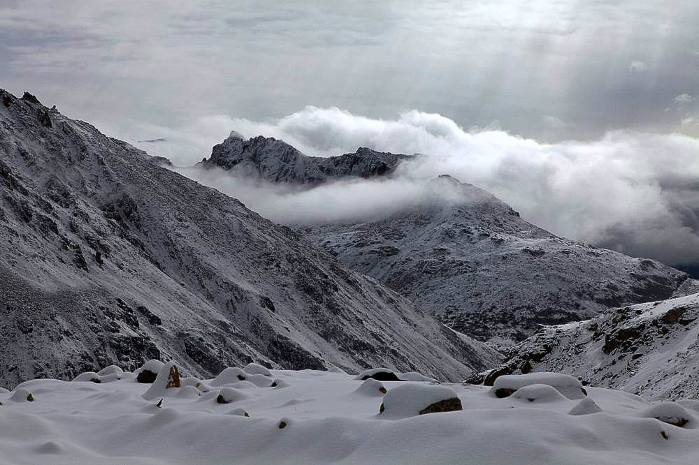 驴行川藏第一险——翻越冰雪覆盖的雀儿山(组照)