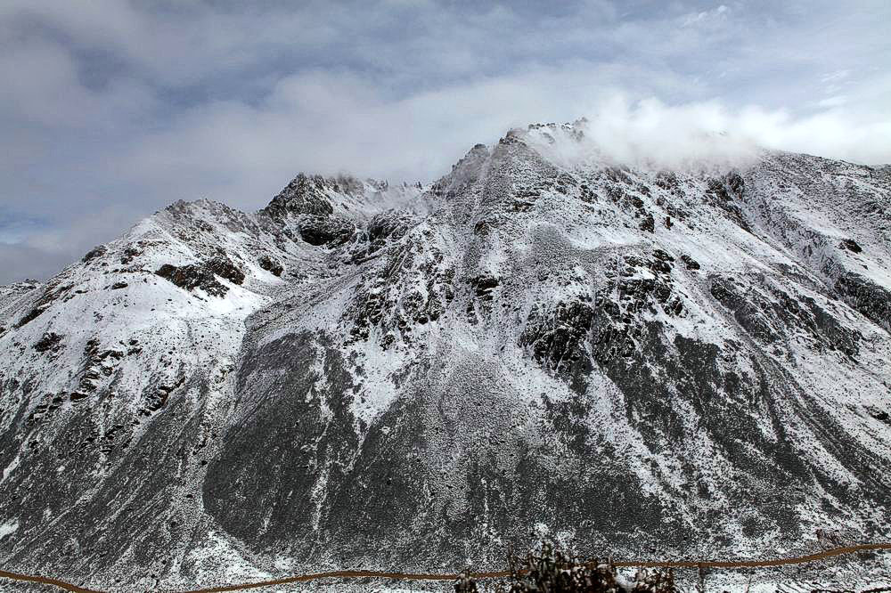 驴行川藏第一险——翻越冰雪覆盖的雀儿山(组照)