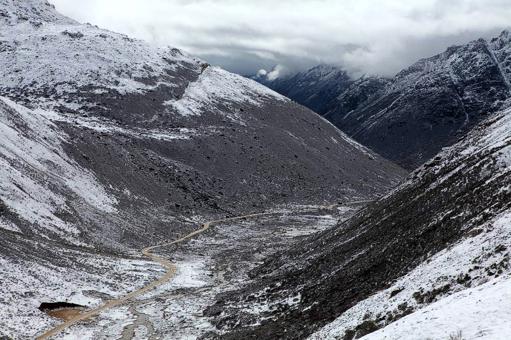 驴行川藏第一险——翻越冰雪覆盖的雀儿山(组照)