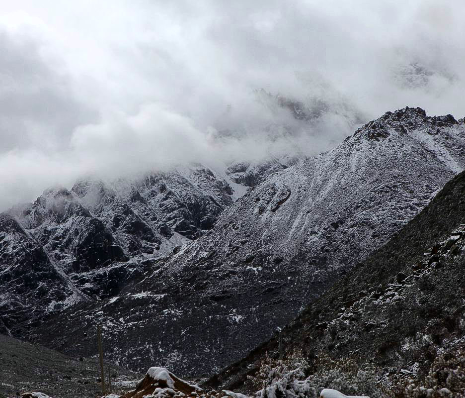 驴行川藏第一险——翻越冰雪覆盖的雀儿山(组照)