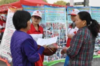淮南红十字志愿服务站点成文明城市创建靓丽名片