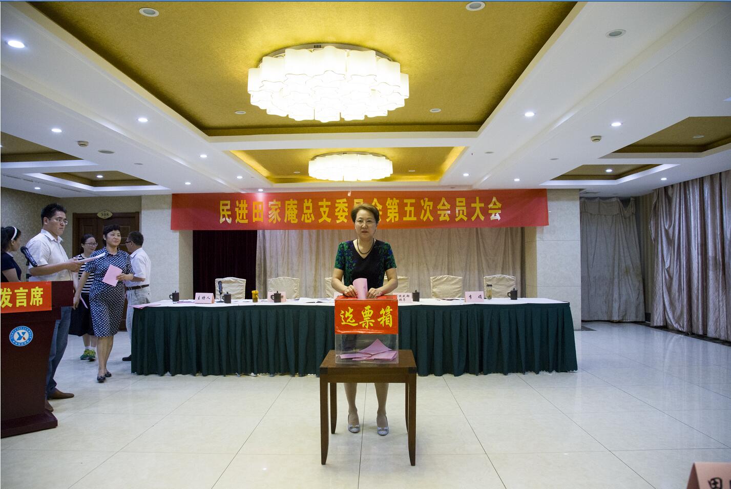 民进田区总支召开换届选举大会