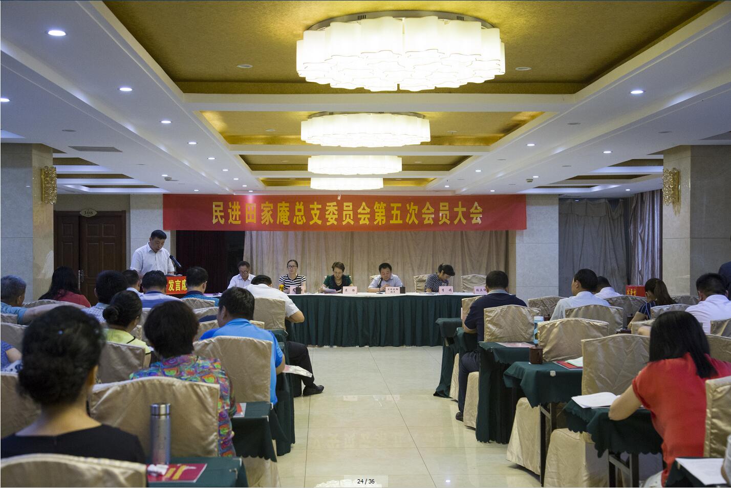 民进田区总支召开换届选举大会