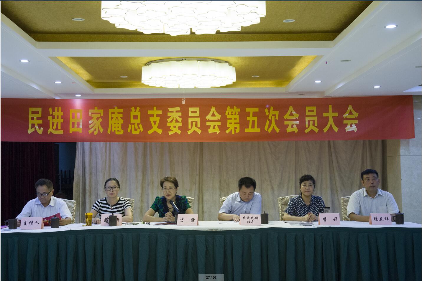 民进田区总支召开换届选举大会