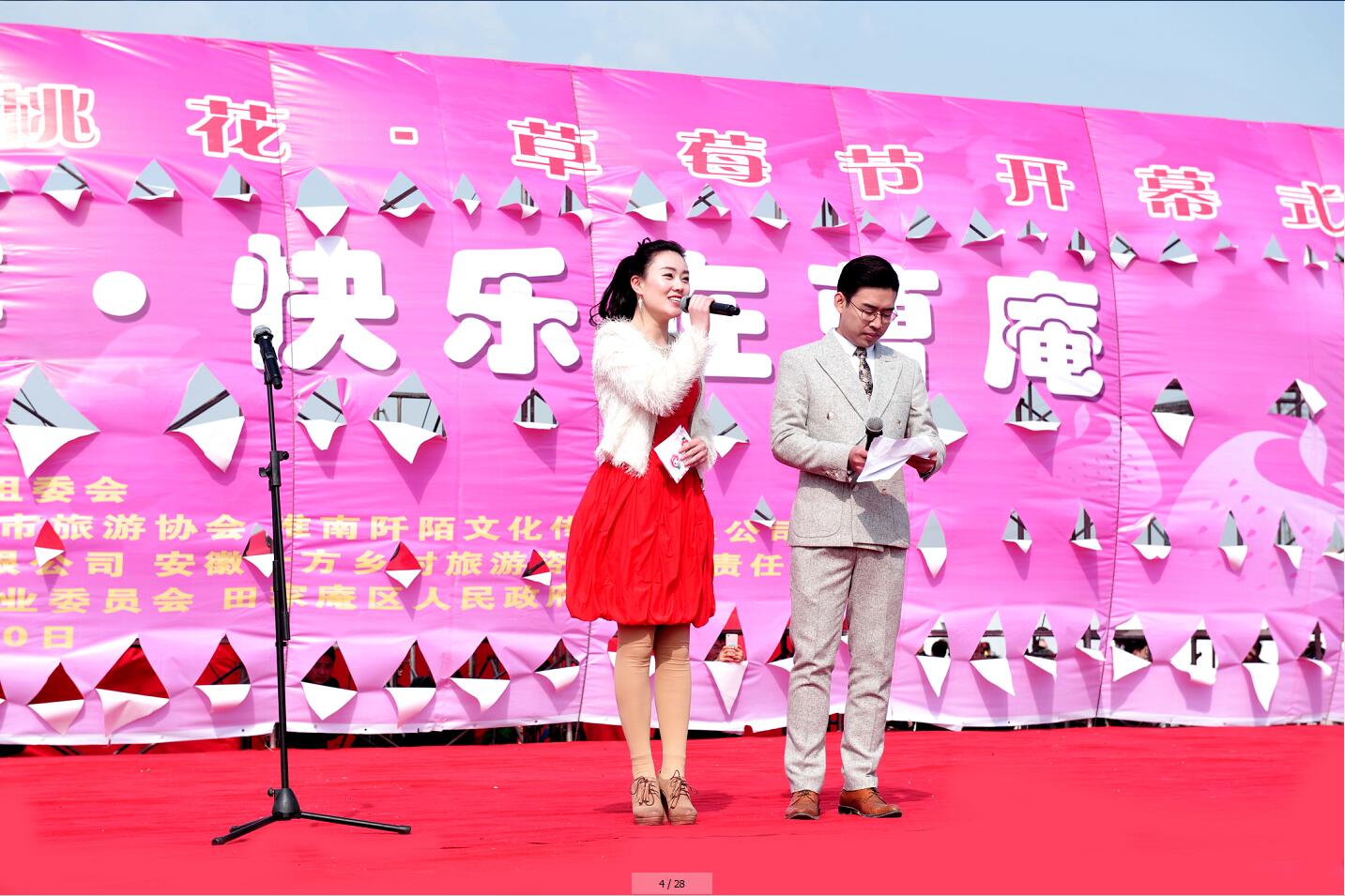 第十届中国淮南桃花、草莓节开幕式